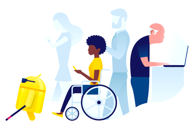 Illustration of people with all abilities.